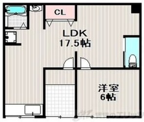 ナチュール上新庄の物件間取画像